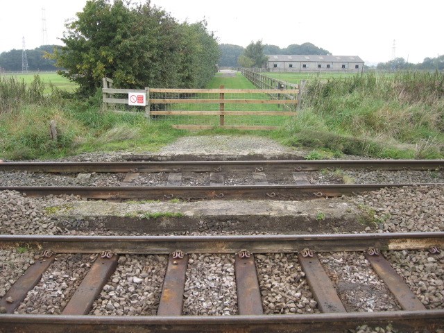 Ivy Lea Farm crossing removed as Network Rail issues reminder on level crossing safety: Ivy Lea Farm crossing in September 2017