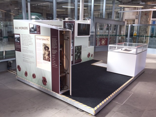 WWI exhibition at Swansea station