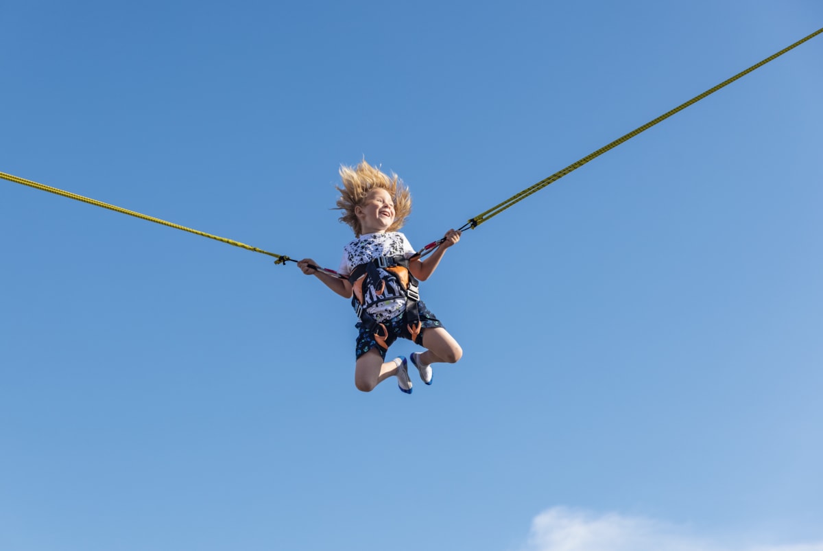 Bungee trampoline at Littlesea