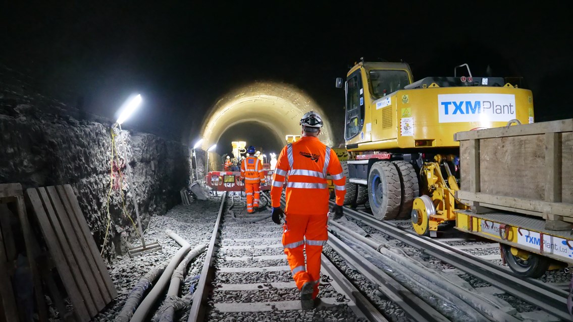 Vital track upgrades for Calton Tunnel: generic engineering pic