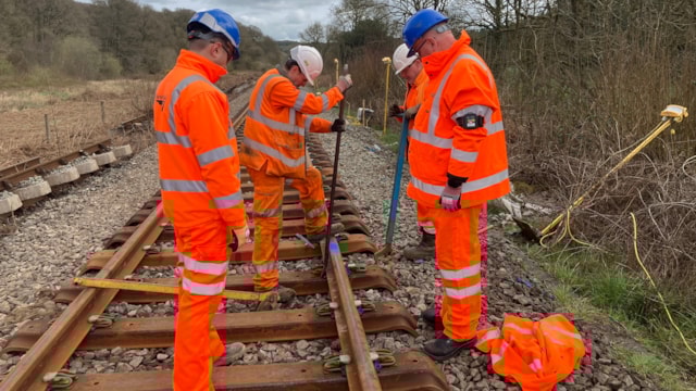 Train services resume between Exeter and Barnstaple following eight days of track renewal work: Ian Roome MP and Councillor Jacqi Hodgson visit the North Devon engineering work
