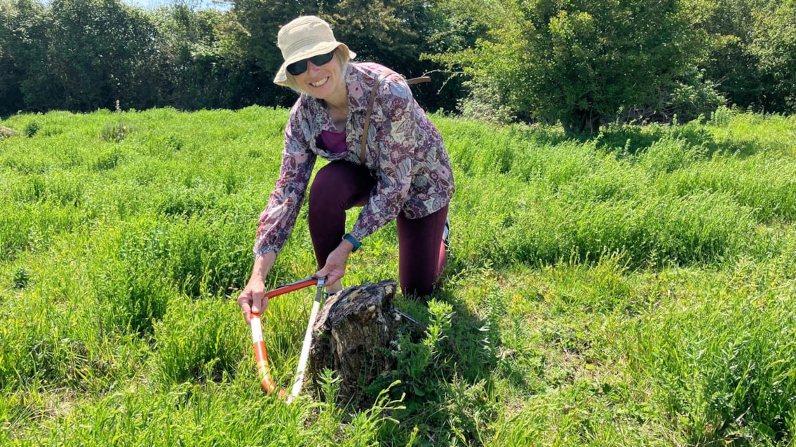 NOW - Volunteer Jane Moore back at the same spot 2026