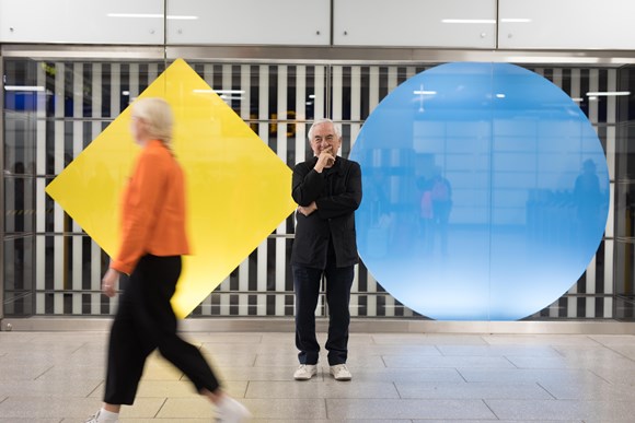 Daniel Buren, Diamonds and Circles 2