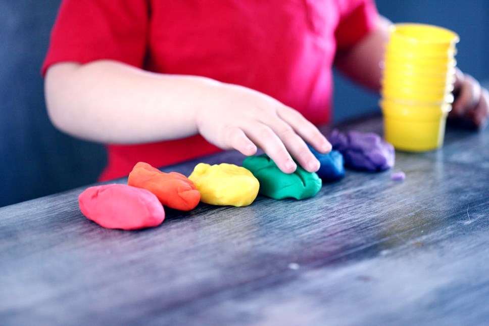 Child with playdough