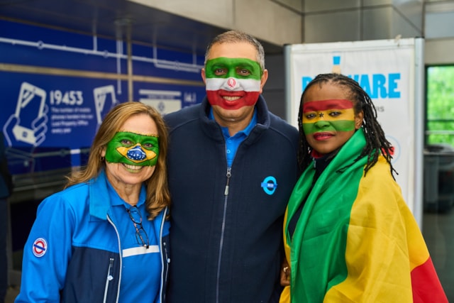 TfL Image - Transport staff from World Cup competing nations gather at Wembley Park Tube station ahead of a busy summer of late night travel (8)