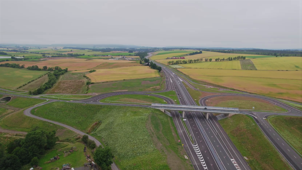 A9 Dualling Luncarty to Pass of Birnam - Stanley Tullybelton Junction - August 2021