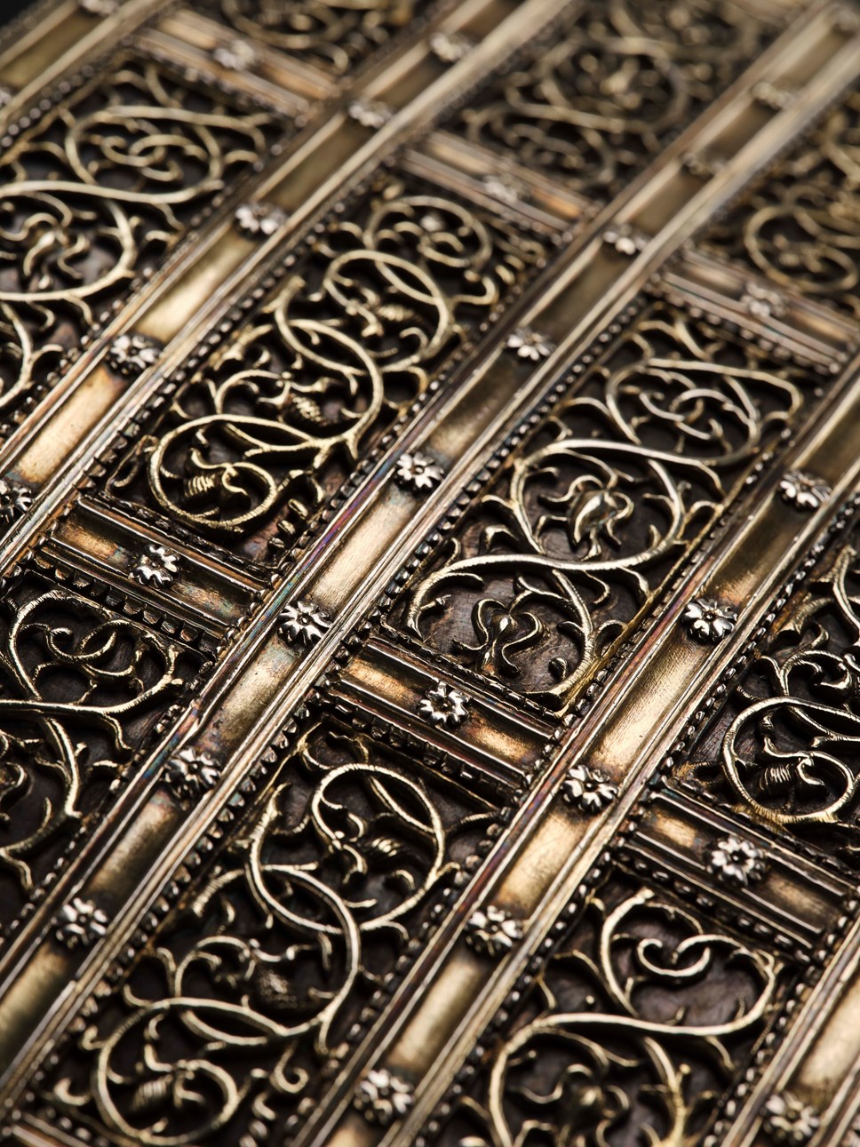 09. Detail of the silver casket. Image copyright National Museums