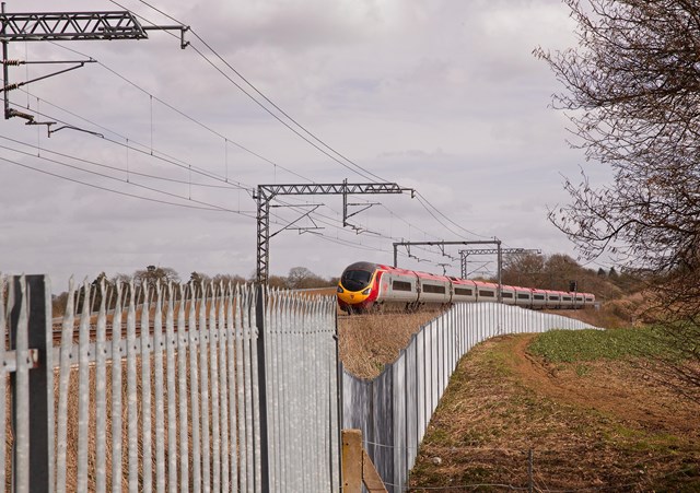 West Coast main line fencing