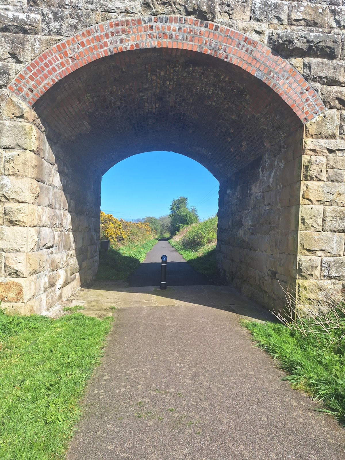 Resurfaced NCN1 at Garmouth car park