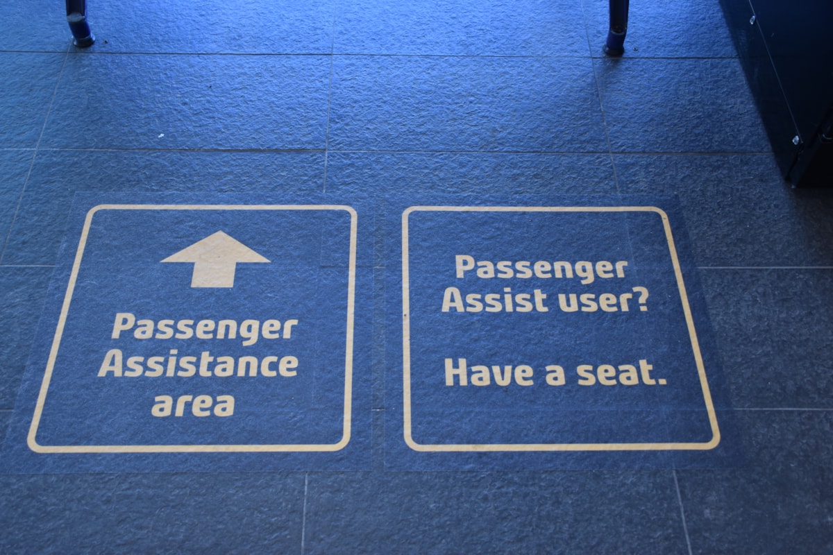 An image of a Passenger Assistance Point