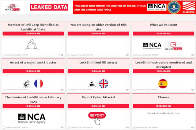 NCA LockBit leak site 300924