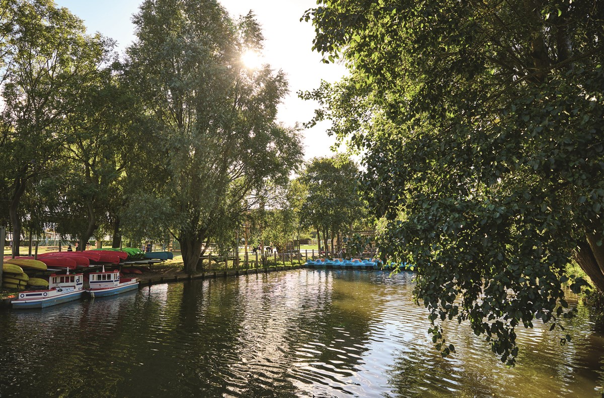 Pedalos at Primrose Valley