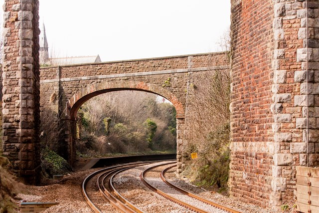 Historic bridge at Teignmouth