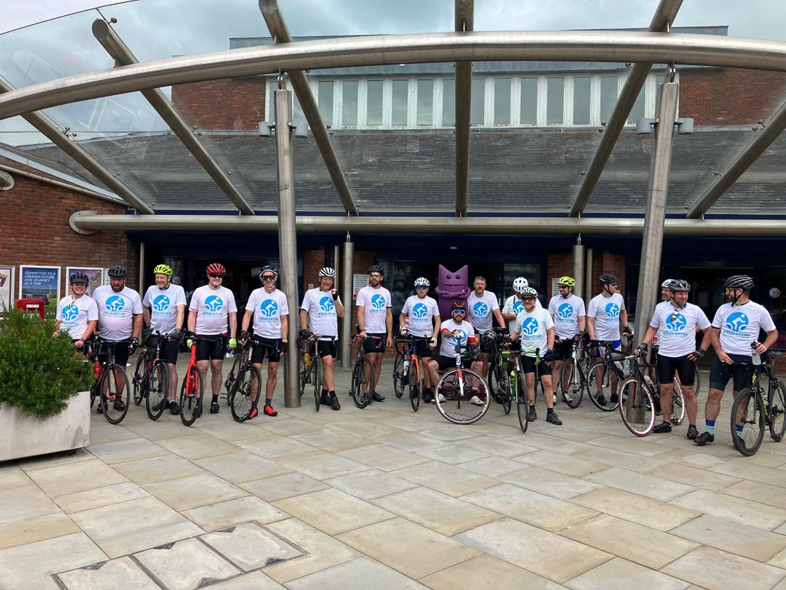 Ride4Fran team at Derby