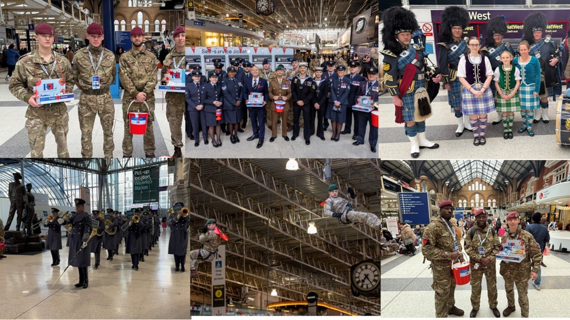 Visitors to Network Rail stations help boost Royal British Legion’s Poppy Appeal towards £1 million target: LondonPoppyDay25