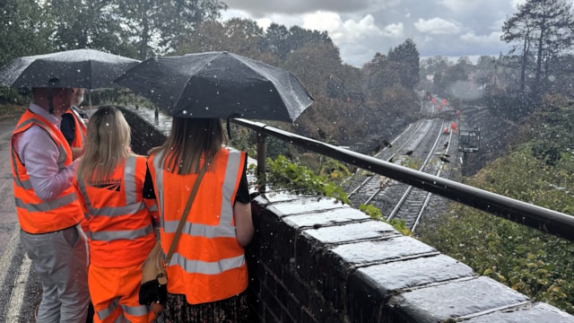 Stourbridge MP sees railway recovery work after wildfire devastation: Cat Eccles MP visits Stourbridge to see railway recovery work