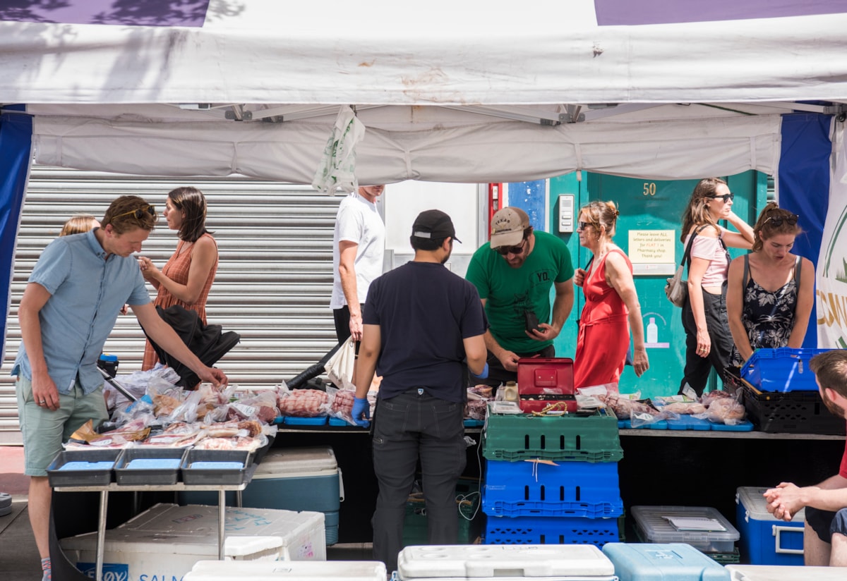 Chatsworth Road Market - fish stall