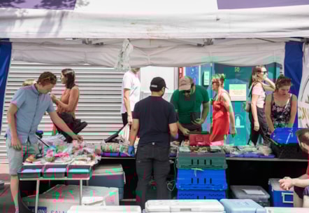 Chatsworth Road Market - fish stall
