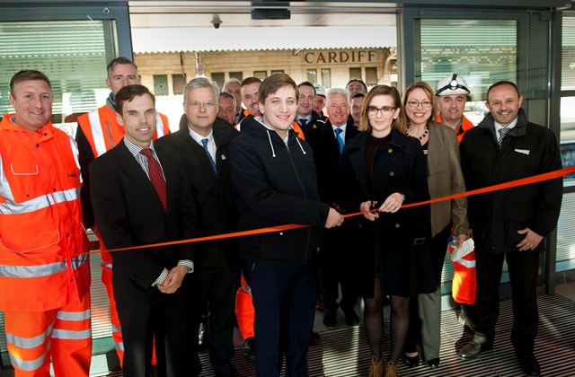 New platform at Cardiff Central station is officially opened as part of Network Rail’s Railway Upgrade Plan: Platform 8 opening
