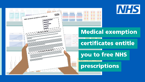 NHS medical exemption certificate