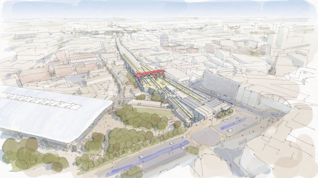 Midlands Rail Hub looks to the future with preferred alliance partners: Moor Street station aerial