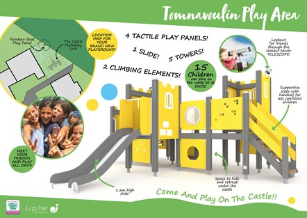 The castle play frame will be installed at Tomnavoulin.