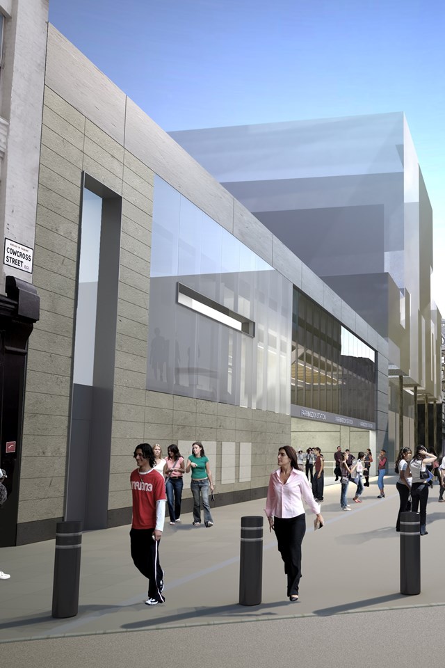 Network Rail's new Farringdon station, Cowcross Street