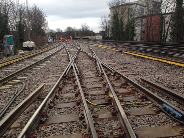 Lewisham Sunday-3: New railway laid at Lewisham after derailment