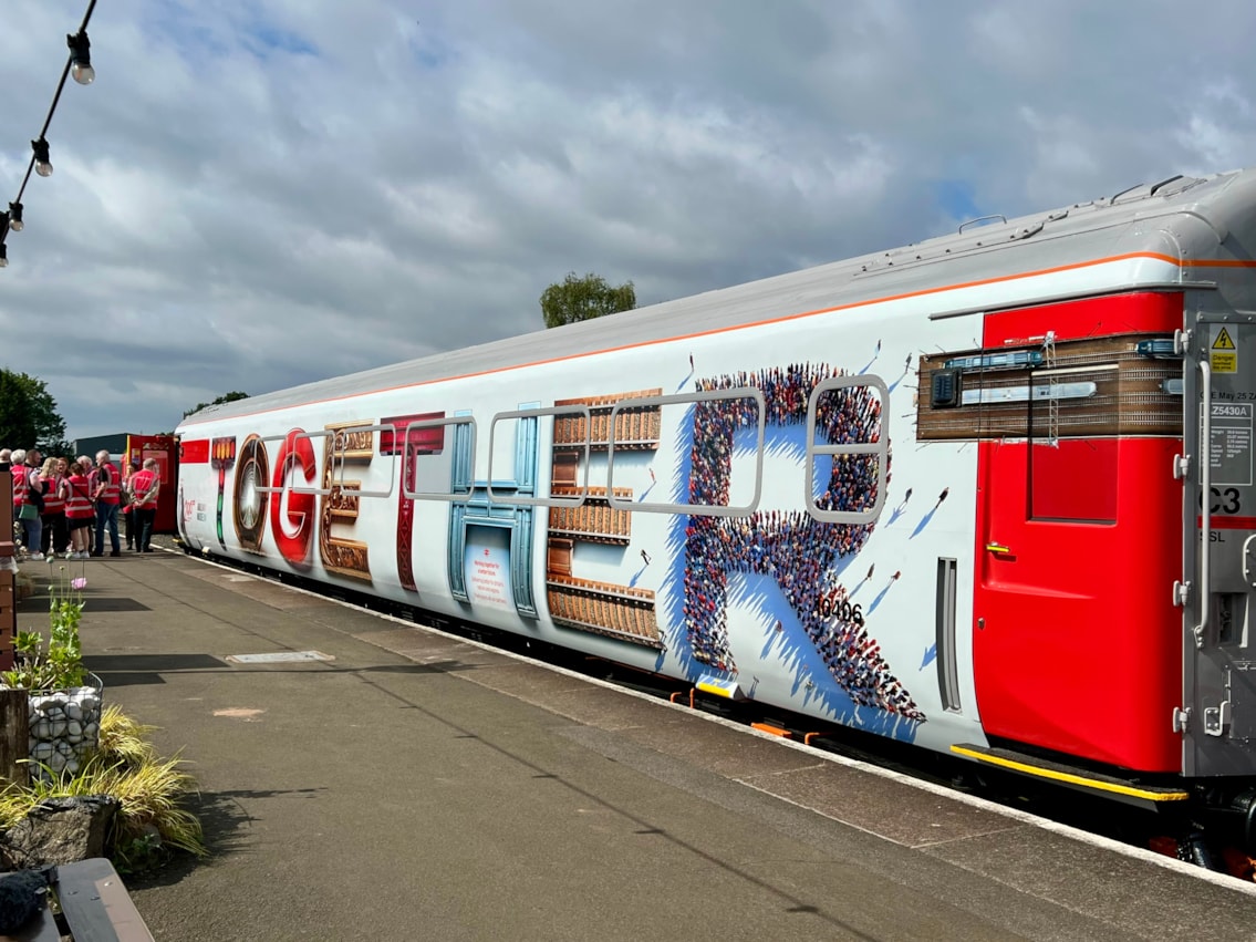 Railway 200 exhibition train partner carriage