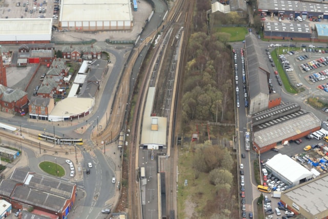 Rochdale station aerial: Rochdale station aerial