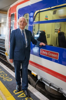 Railway 200 Networker Unveiling - Charing Cross February 2025-4: Chris Green and 465908 at Charing Cross