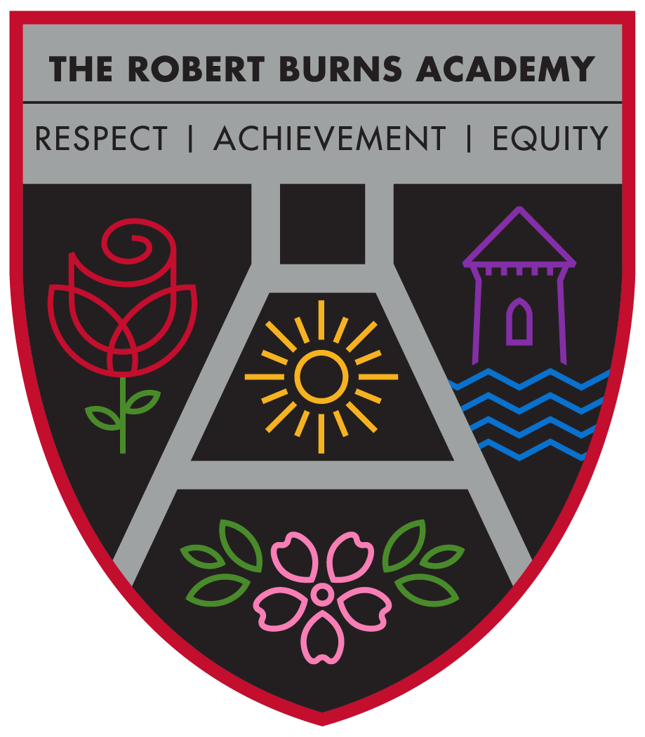 The Robert Burns Academy logo (Colour)