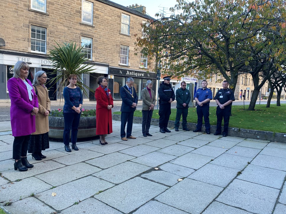 Emergency Services Day 2022 two minutes silence Moray Council News