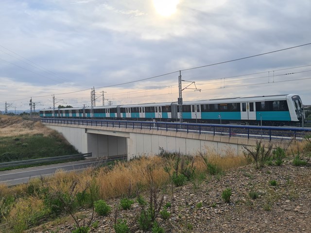 TfL Image - New DLR train on the test track