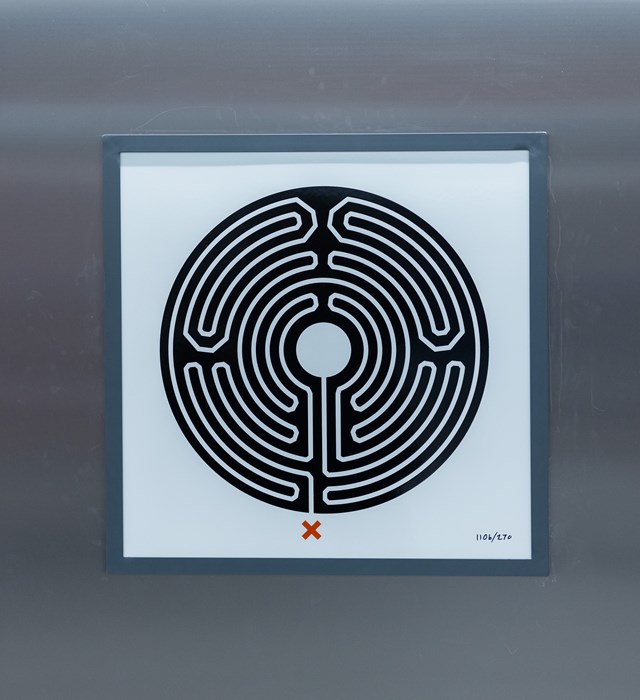 TfL Image - New Labyrinth artwork by artist Mark Wallinger at Battersea Power Station Tube station