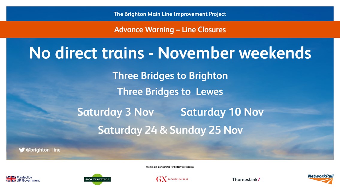 BML Improvements November Closures Poster