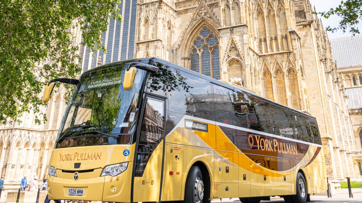 York Pullman outside York Minster cropped