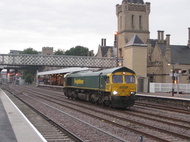 Test Train: Test train running through station