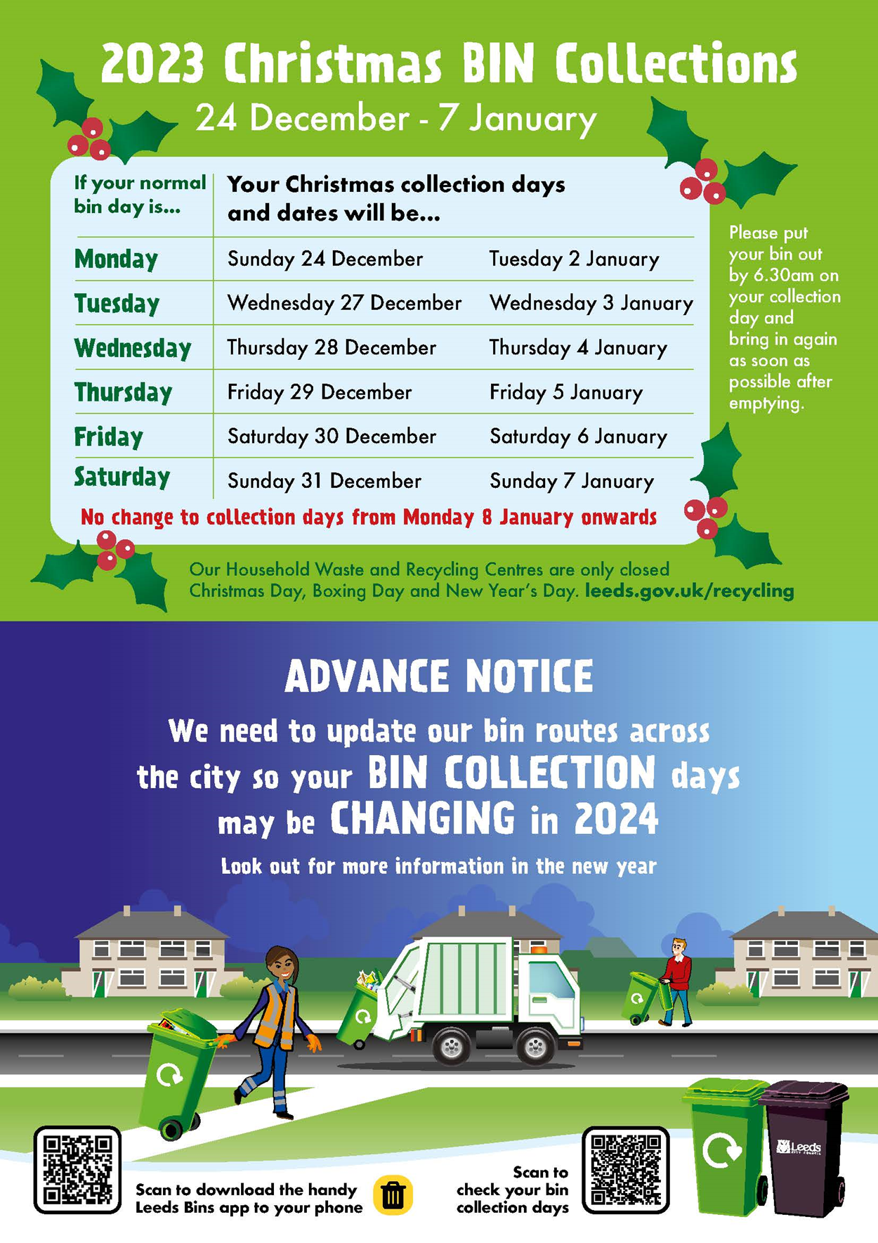 Christmas Bins flyer