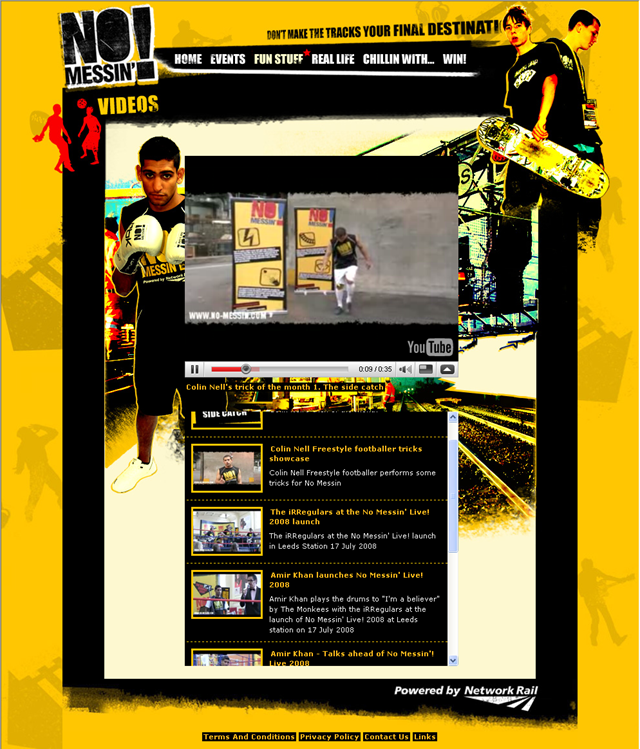 New No Messin' Website - Videos