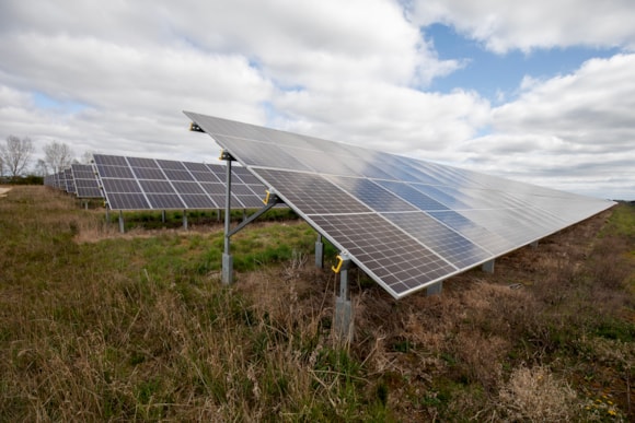 New solar facility will provide green power for the Tube, improving biodiversity and create new green jobs: TfL Image - Solar Panels