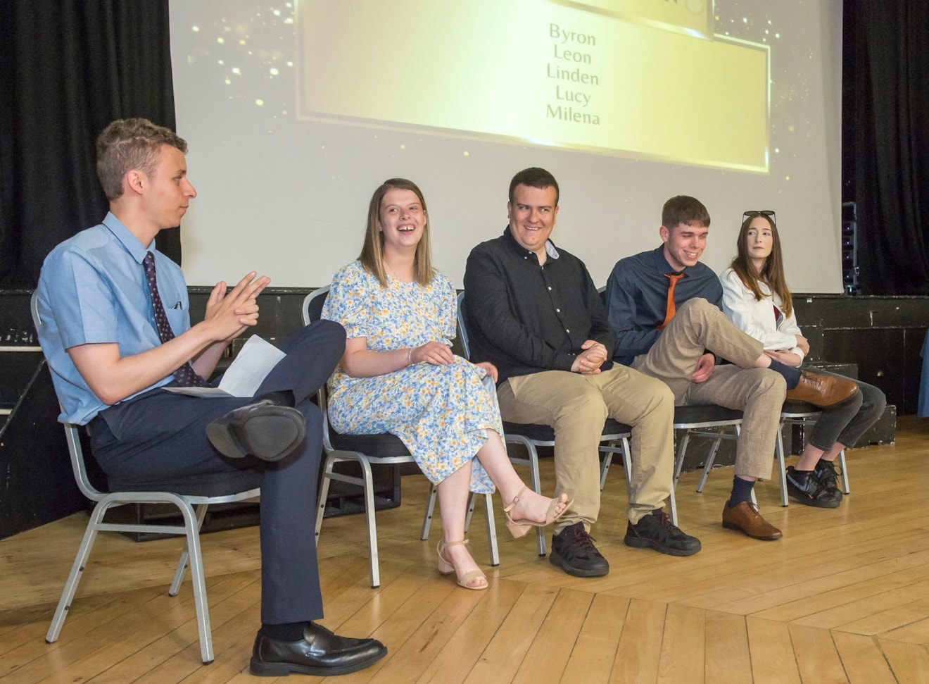Siemens Mobility workplace programme: The interns describe the positive impact of the Goole Rail Village workplace programme during a graduation ceremony marking the project’s success. Pictured, from left, are Leon Delsaint, Lucy Yardy, Byron Myers, Linden Campbell and Milena Wantoch-Rekowska.