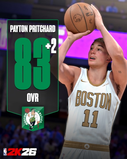 NBA 2K26 Ratings Update 3 - Payton Pritchard 1