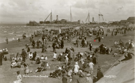 Morecambe Sands, pictured in 1927