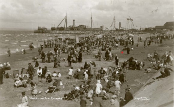 Morecambe Sands, pictured in 1927