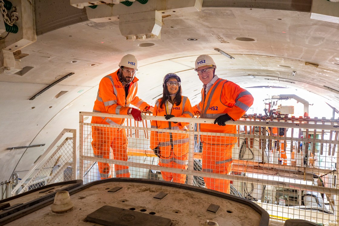 HS2 launches first London tunnelling machine - Sushila-5: The first London TBM, named 