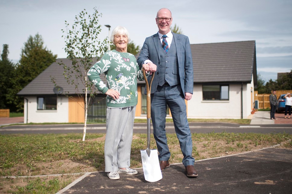 Housing Minister opens new Forres affordable housing development