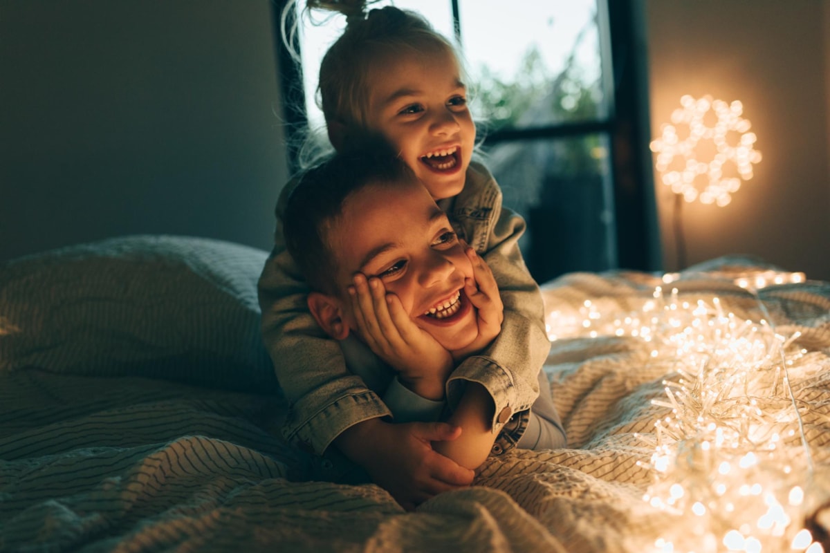 Children in winter