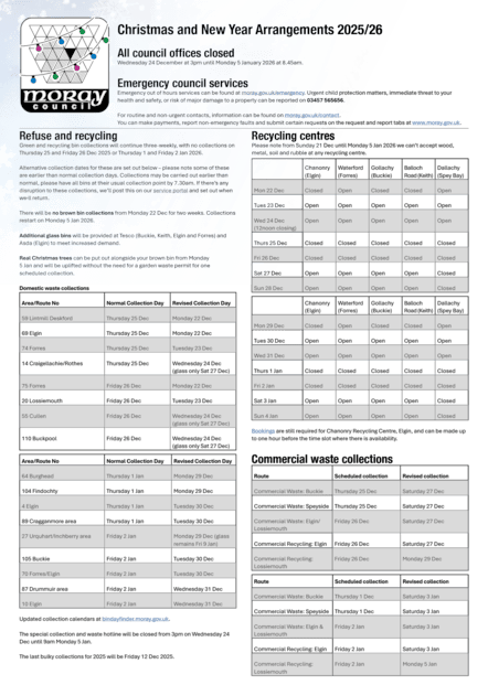 Christmas arrangements 2025 2