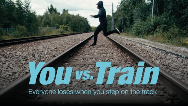 Network Rail issues new trespass safety warning as summer holiday season begins: You vs Train Parallel Lines cropped